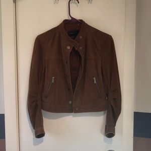 BCBGMAXAZRIA brown leather jacket